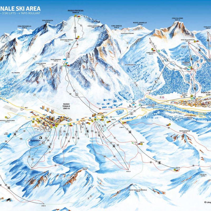 Pontedilegno Tonale - Pistenplan Pistenplan, Ski, italien, pontedilegno, tonale, Gruppenreisen, Reisen, Snowboard, Skikurse, Kinderbetreuung, Winter,, pistenplan